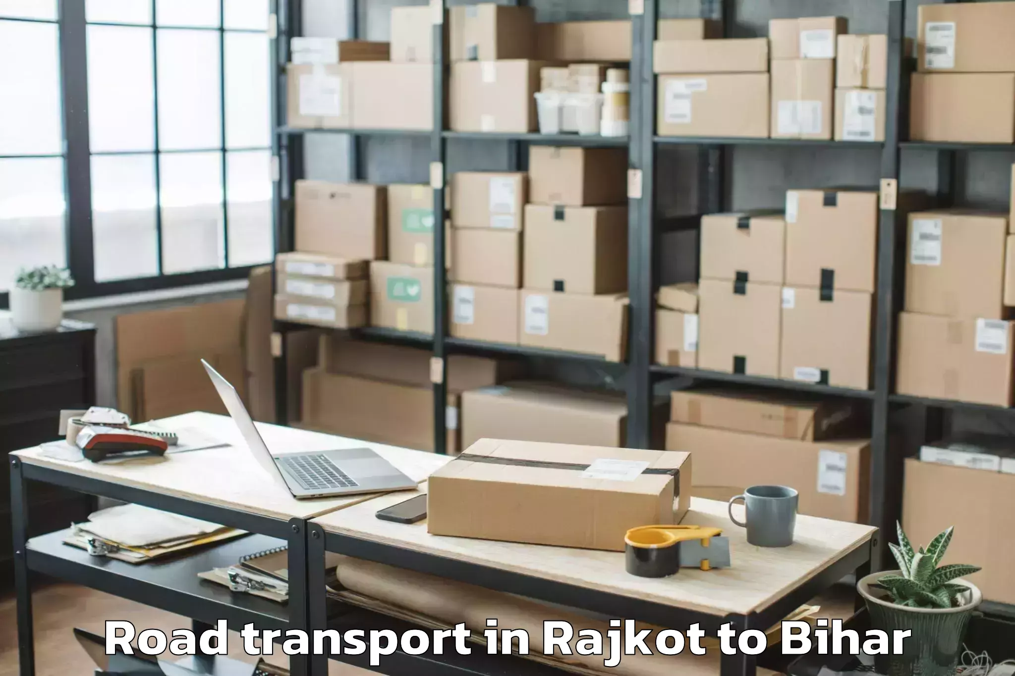 Professional Rajkot to Monghyr Road Transport